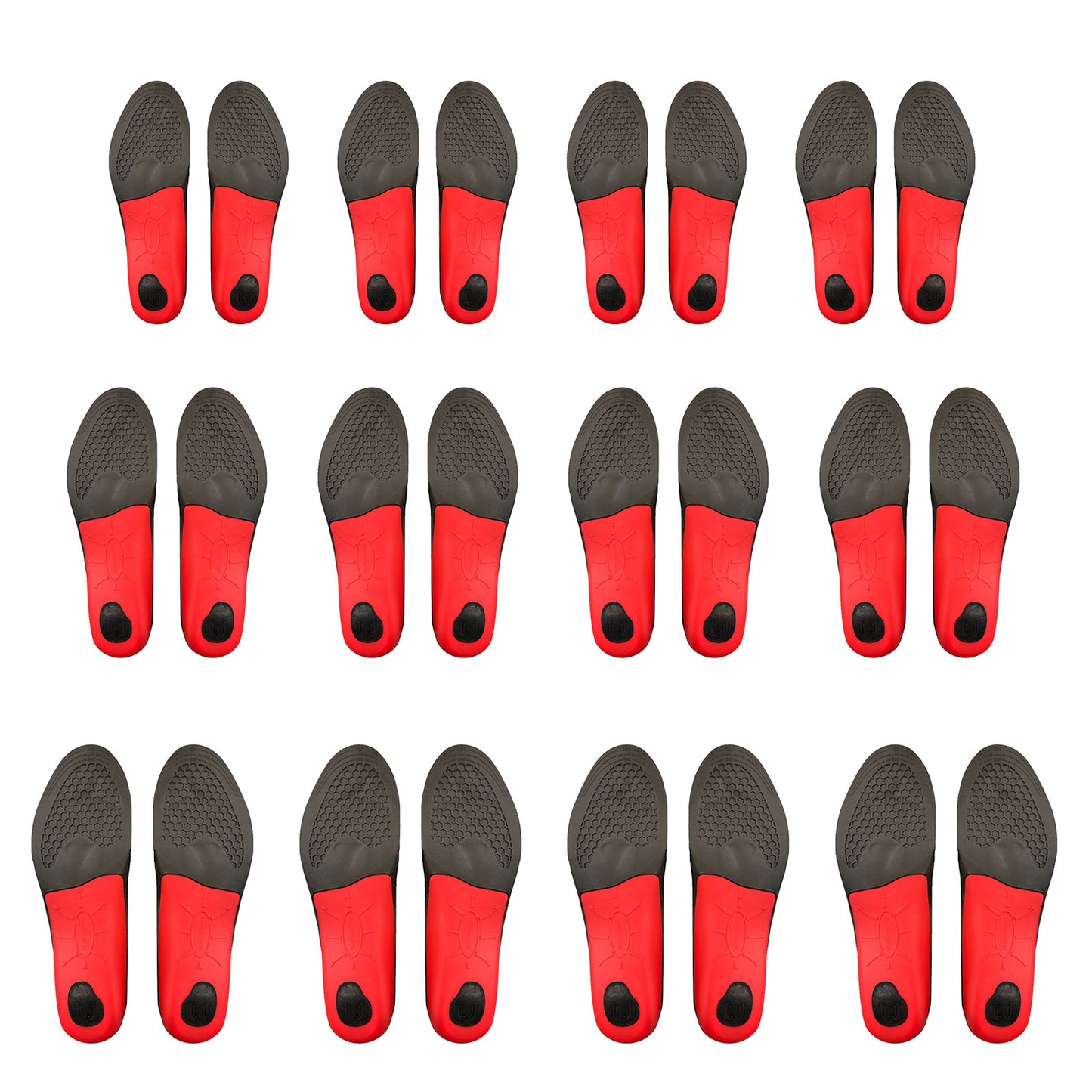 Bibal Insole 4X Set 3-Size Combo Full Whole Insoles Shoe Inserts Arch Support Foot Pads