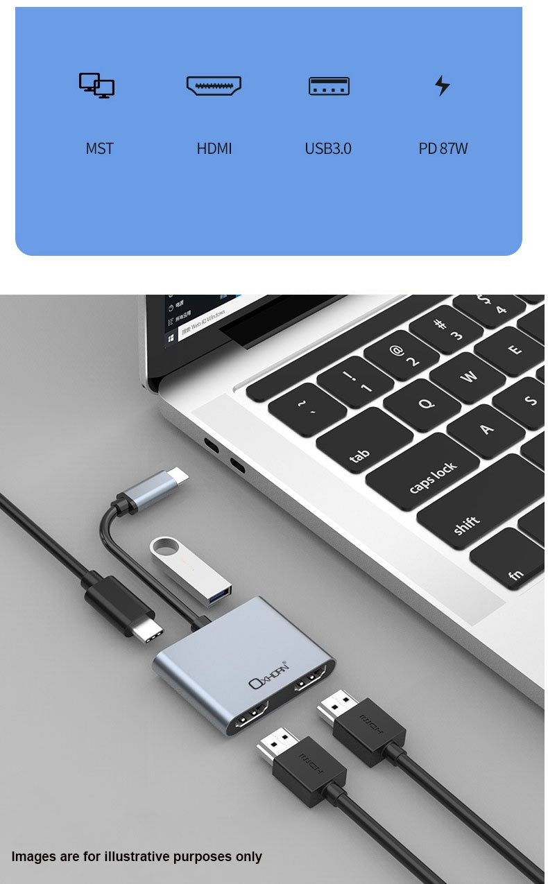 Oxhorn USB C Multi Display Adapter