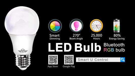 MV SMART BULB 9W E27 TWIN PACK (apple app only )
