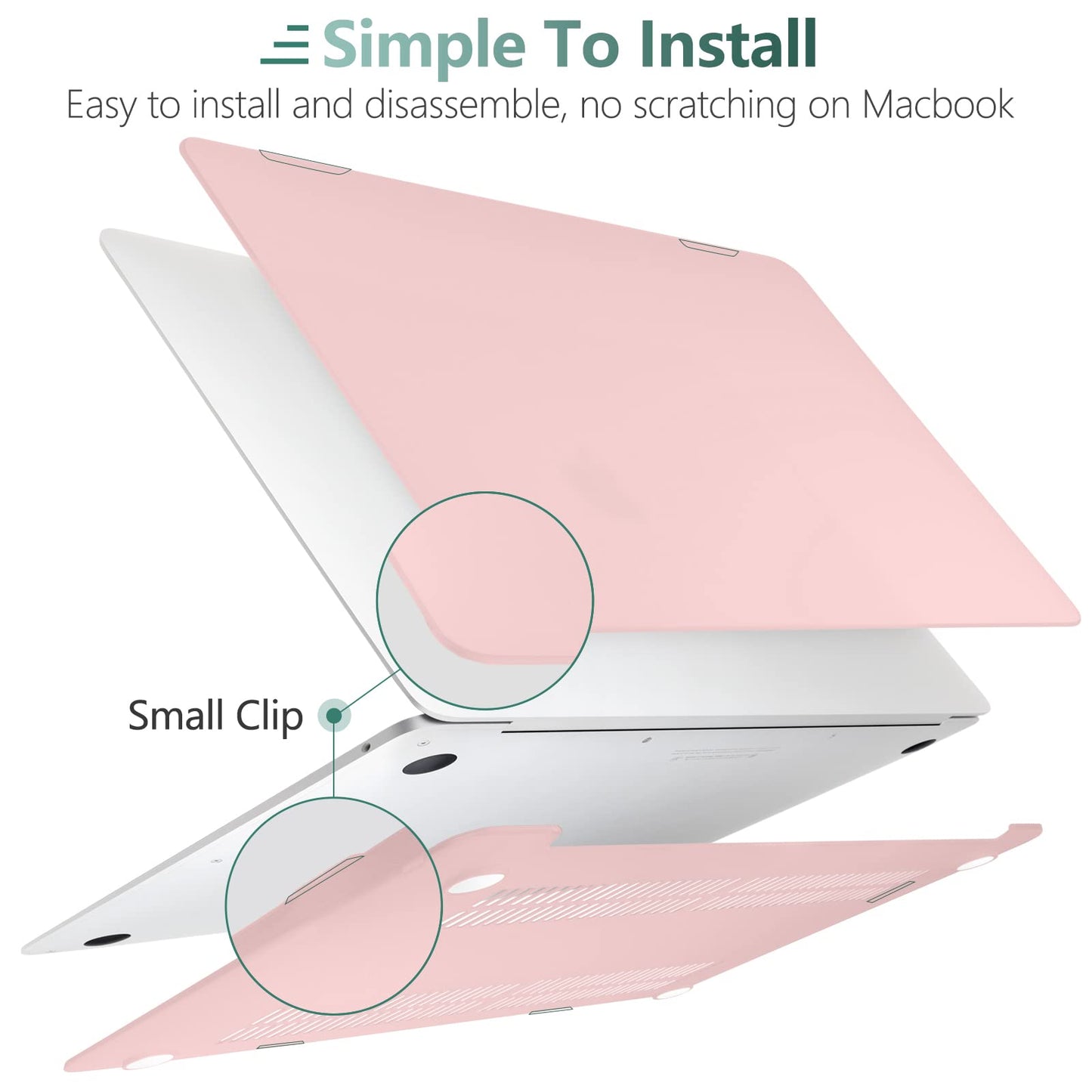 Suitable for MacBook Air 13 Inch Case 2022 2021 2020 2019 2018, A1932, A2179, A2337 Shell Case Keyboard Cover