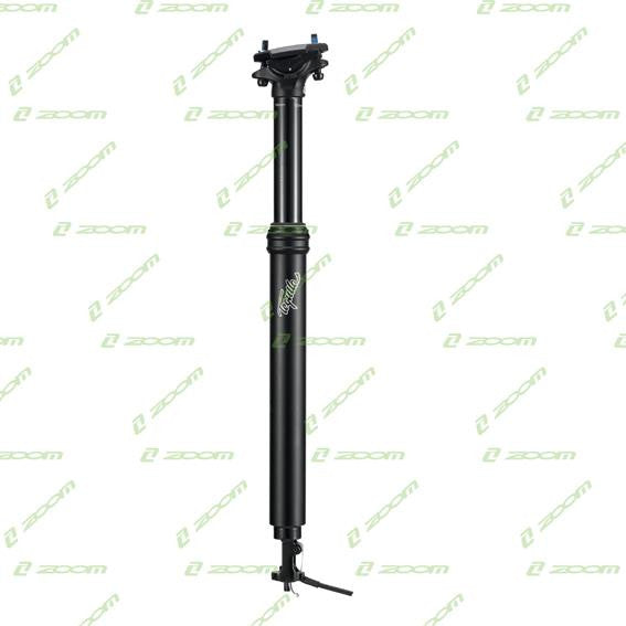 ZOOM Mountain Bike Adjustable Height via Thumb Remote Lever - Pro Dropper Adjustable Seatpost Internal Cable 31.6 Diameter 100mm Travel