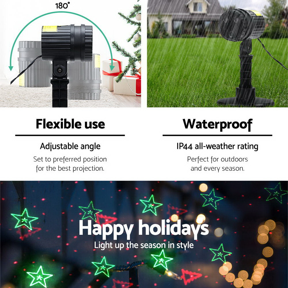 Jingle Jollys Christmas Lights Laser Light Projector Outdoor Decorations