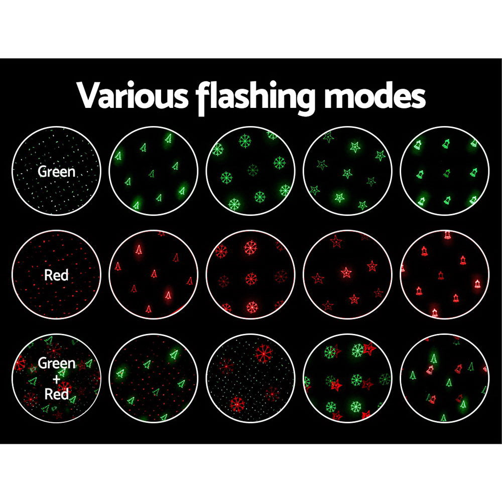 Jingle Jollys Christmas Lights Laser Light Projector Outdoor Decorations