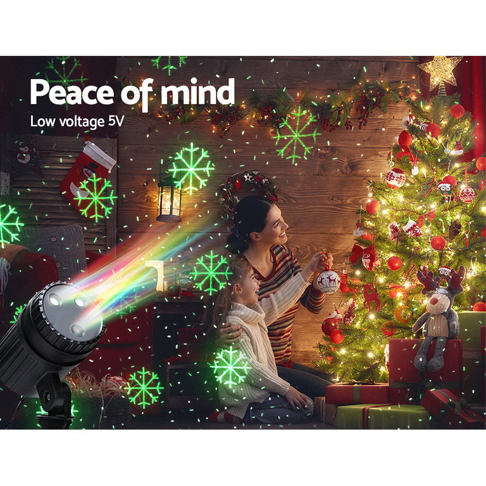 Jingle Jollys Christmas Lights Laser Light Projector Outdoor Decorations