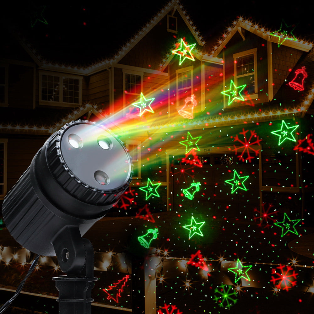 Jingle Jollys Christmas Lights Laser Light Projector Outdoor Decorations