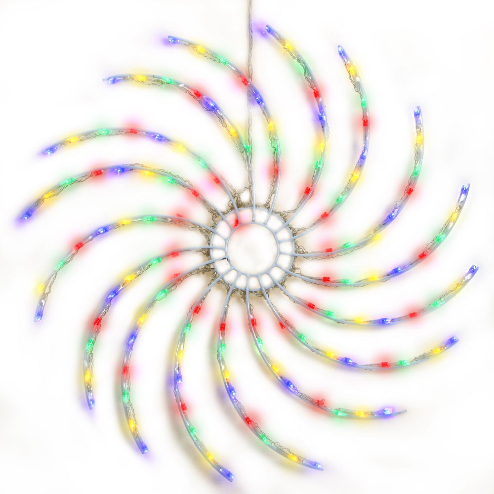 Jingle Jollys Christmas Lights 50cm Spin 128 LED� Decorations