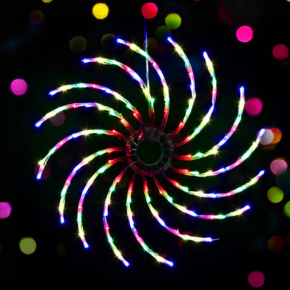Jingle Jollys Christmas Lights 50cm Spin 128 LED� Decorations