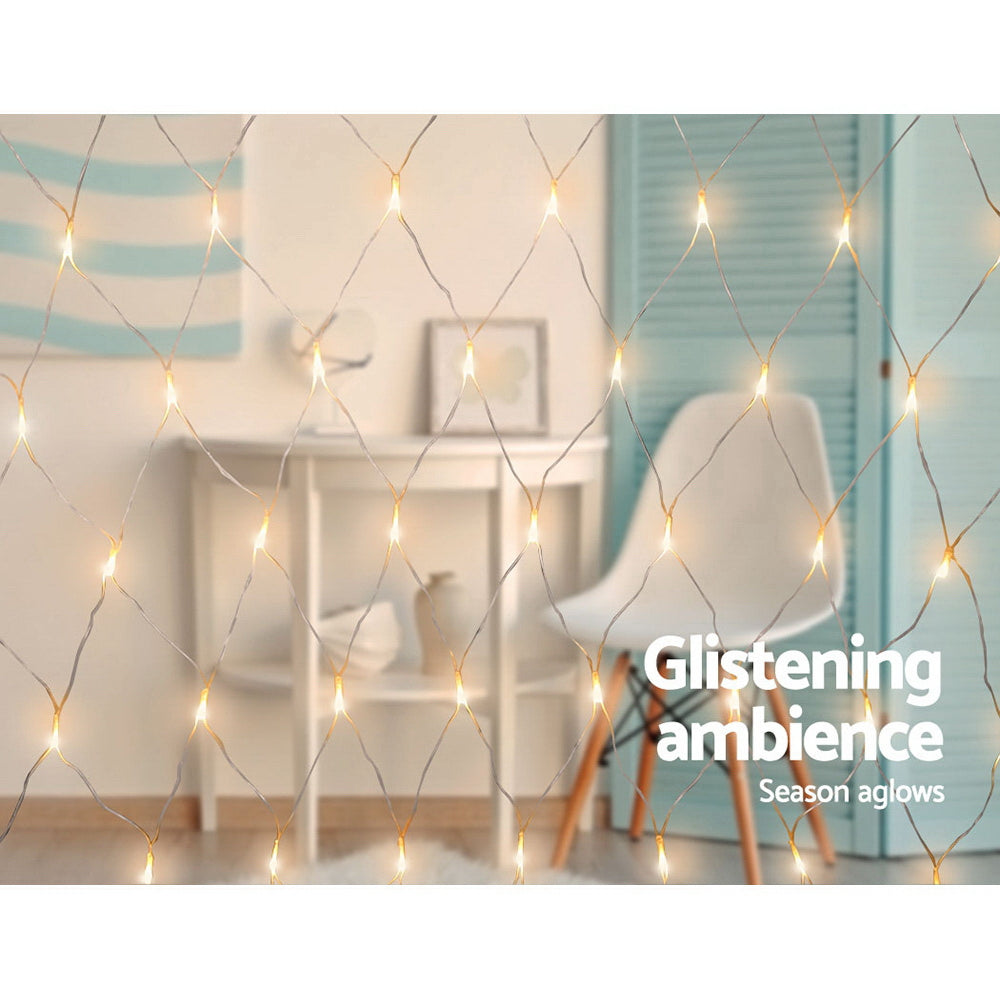 Jingle Jollys ChristmasLights� 4mx6m Net String Light 1000 LED Warm White