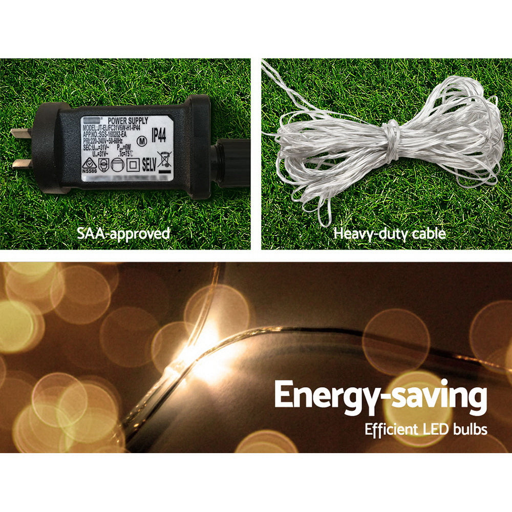 Jingle Jollys ChristmasLights� 4mx6m Net String Light 1000 LED Warm White