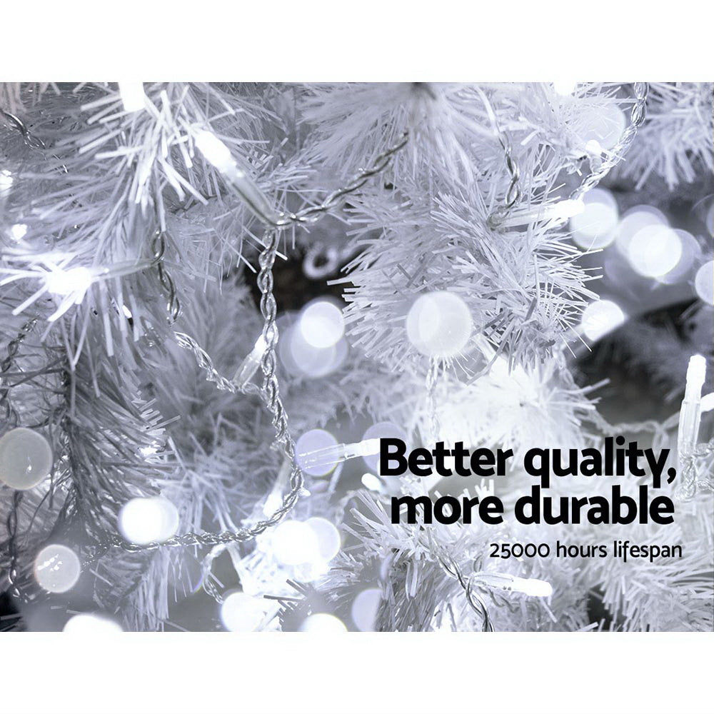 Jingle Jollys 50M Christmas Lights String Light 500 LED Cool White