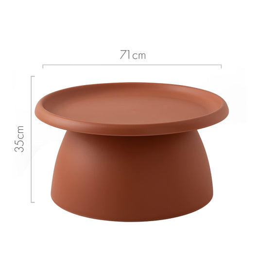 ArtissIn Coffee Table Round 71CM Plastic Pink