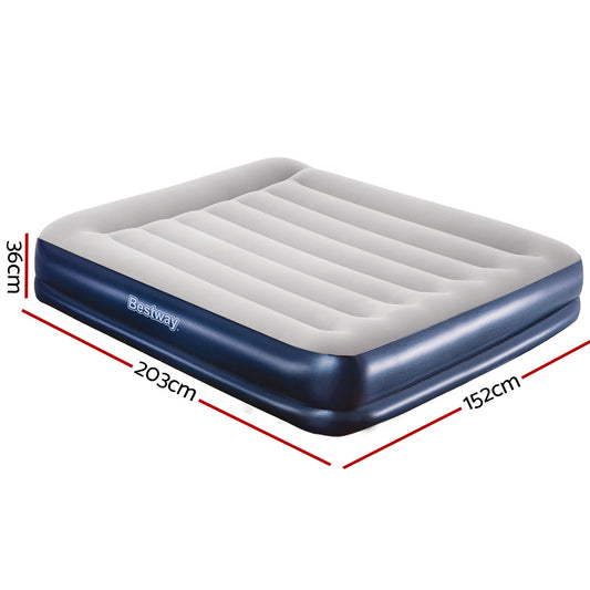 Bestway Air Bed Beds Mattress Premium Inflatable Built-in Pump Queen Size