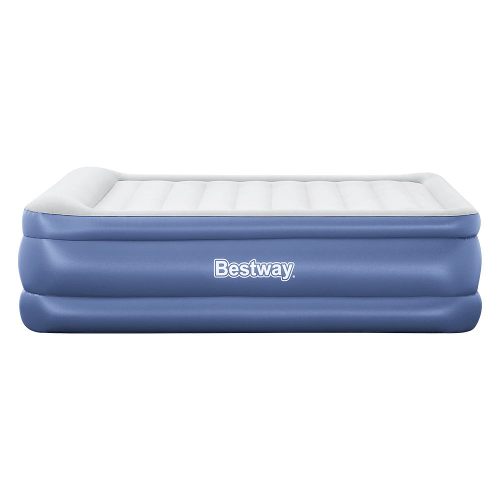 Bestway Air Mattress Queen Inflatable Bed 61cm Airbed Blue