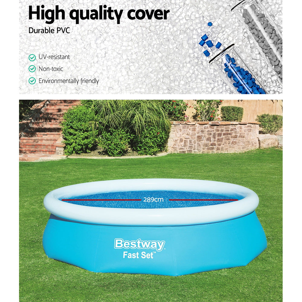 Bestway Pool Cover Fits 3.05m/10ft Round Swimming Pool PVC Blanket 2.89m