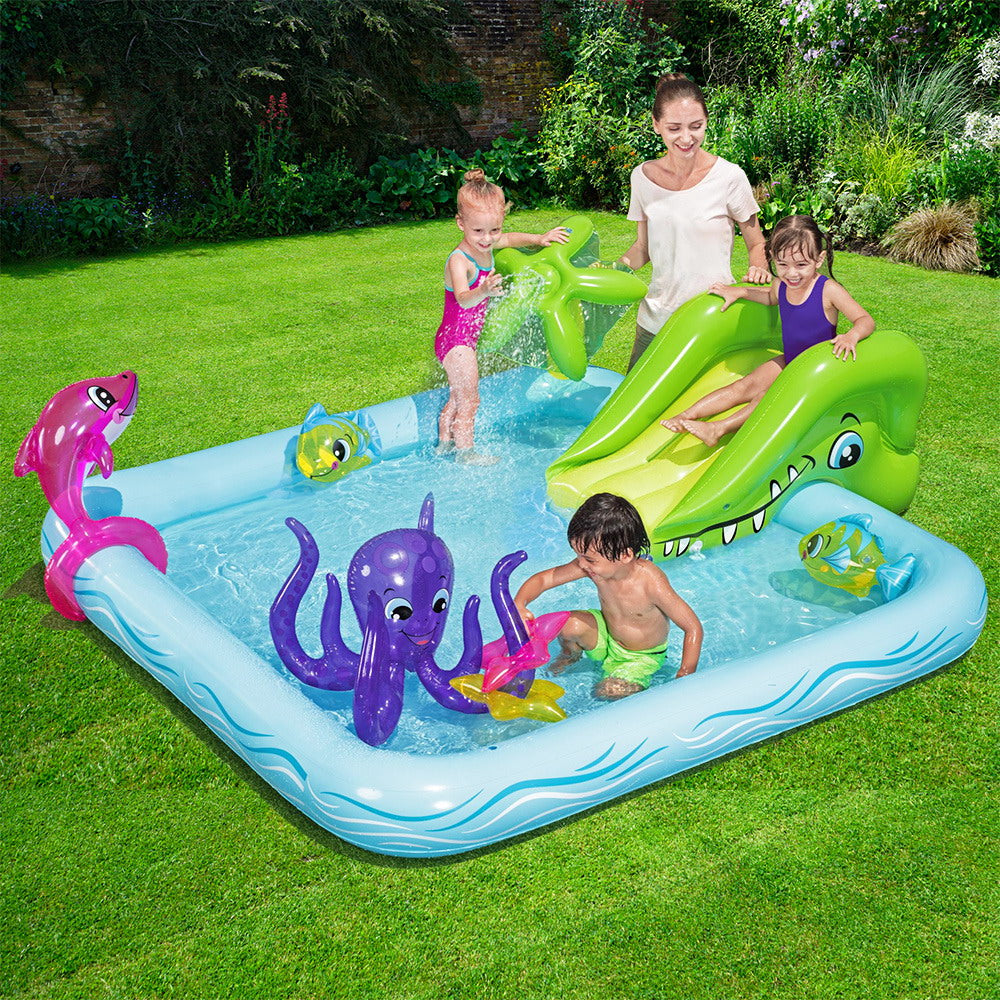 Bestway Kids Pool 239x206x86cm Inflatable Above Ground Swimming Play Pools 308L