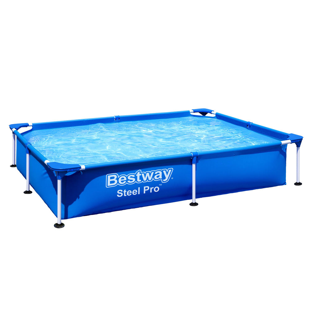 Bestway Swimming Pool 221x150x43cm Steel Frame Above Ground Pools 1200L