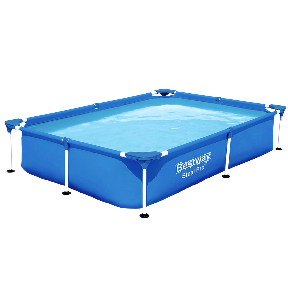 Bestway Swimming Pool 221x150x43cm Steel Frame Above Ground Pools 1200L