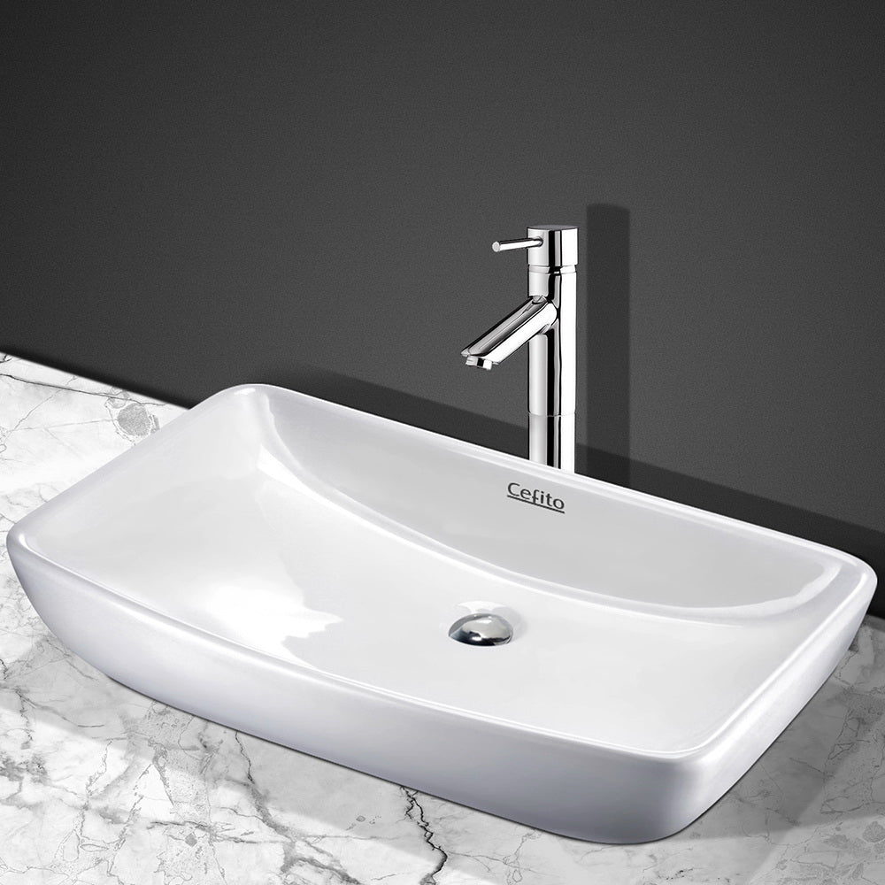 Cefito Bathroom Basin Ceramic Vanity Sink Hand Wash Bowl 60x38cm