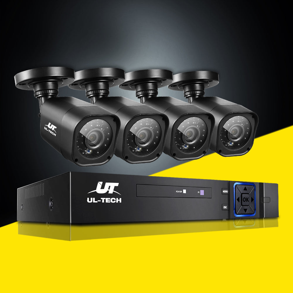 UL-tech CCTV Security System 4CH DVR 4 Cameras 1080p