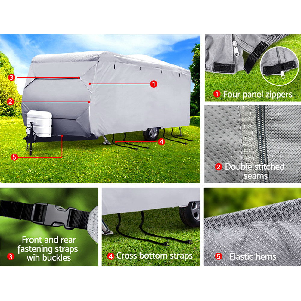 Weisshorn 18-20ft Caravan Cover Campervan 4 Layer UV Water Resistant