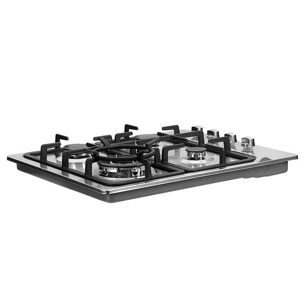 Devanti Gas Cooktop 60cm Stove Hob Silvir