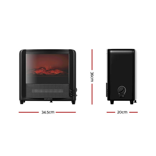 Devanti Electric Fireplace Fire Heaters 2000W