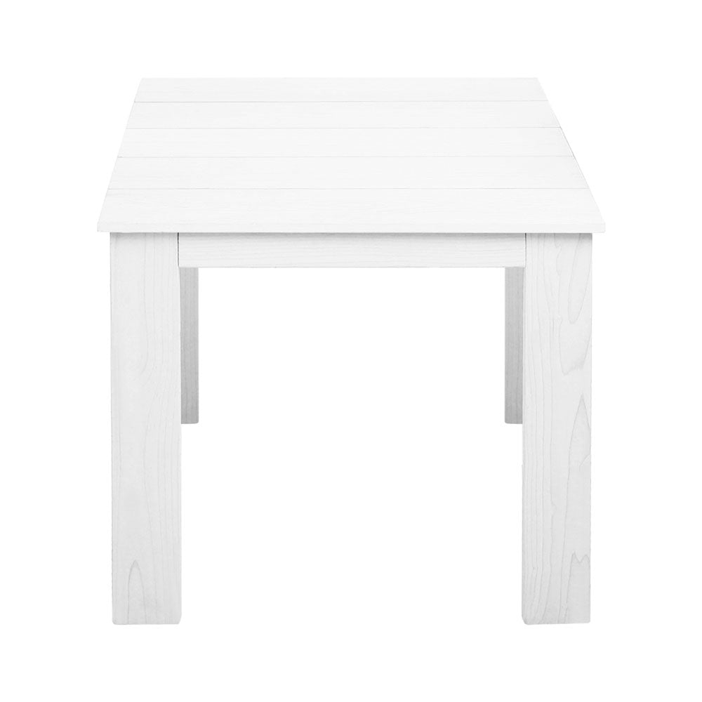 Gardeon Coffee Side Table Wooden Desk Outdoor Furniture Camping Garden White