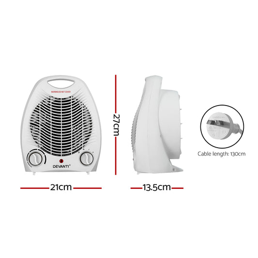 Devanti Electric Fan Heater 2000W