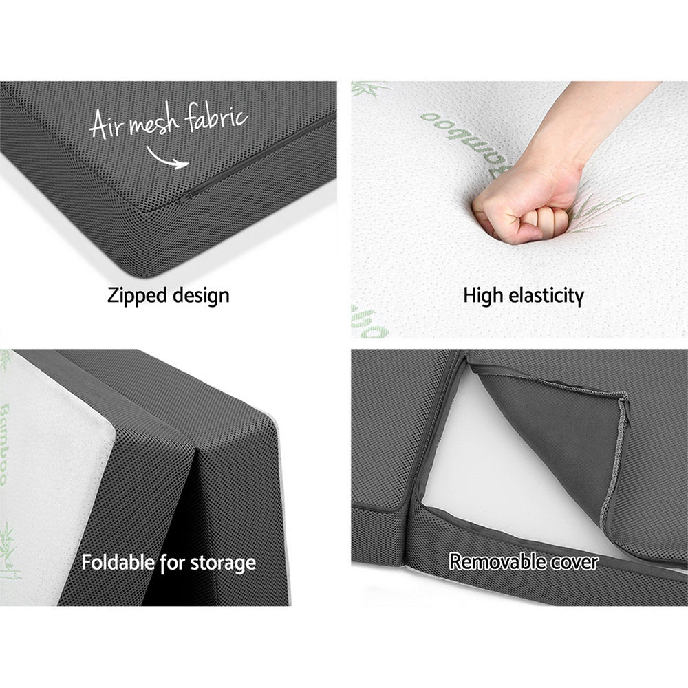 Giselle Bedding Foldable Mattress Folding Foam Single Bamboo