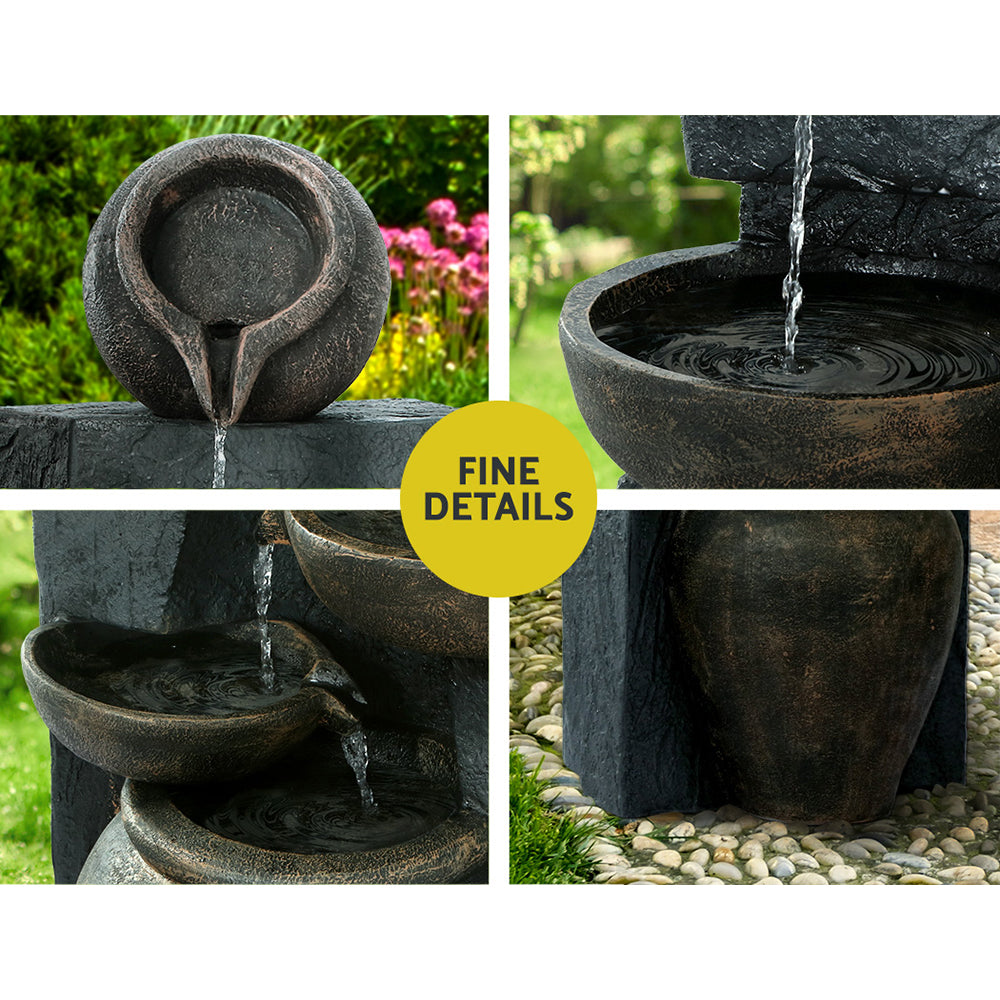 Gardeon Solar Water Feature 5-Tier 99cm