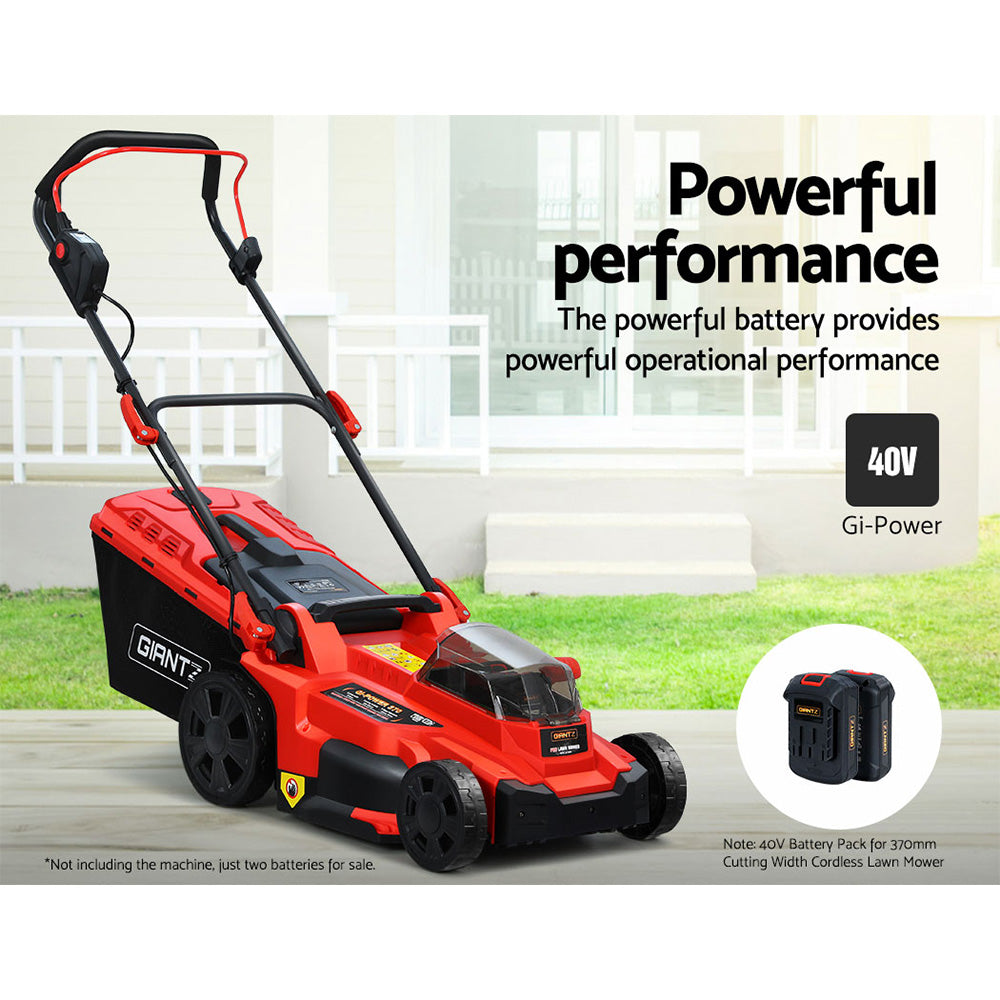 Giantz Lawn Mower 40V Battery Only Cordless 20V x2 Fits LI37