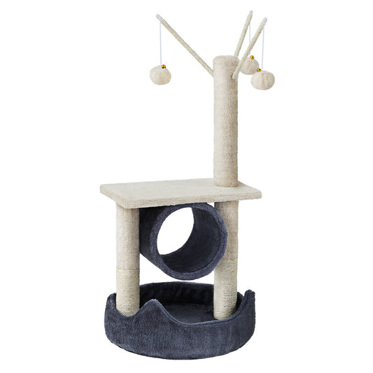 i.Pet Cat Tree 76cm Scratching Post Tower Scratcher Condo House Hanging toys
