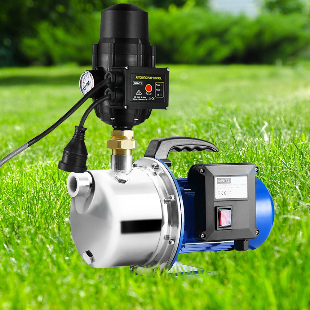 Giantz Garden Water Pump Jet High Pressure Stage Controller Garden Irrigation