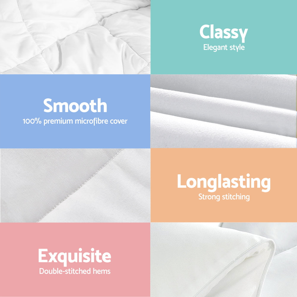 Giselle Bedding 400GSM Microfibre Bamboo Quilt King