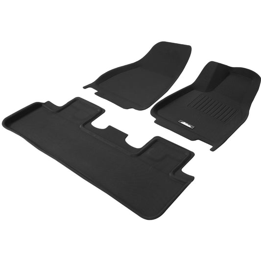 Weisshorn Car Rubber Floor Mats Compatible for Tesla Model Y Front Rear