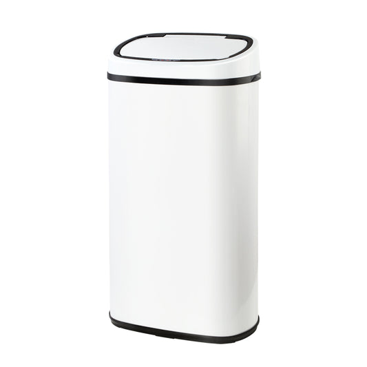 Devanti 58L Motion Sensor Bin Rubbish Automatic White