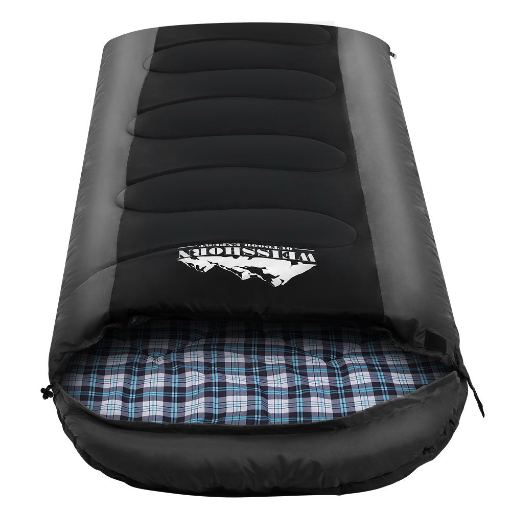 Weisshorn Sleeping Bag Single Thermal Camping Hiking Tent Black� -20�C