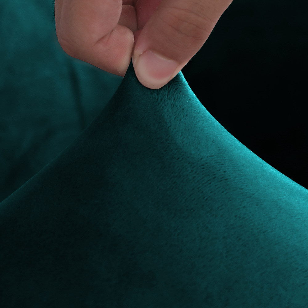 Artiss Sofa Cover Couch Covers 1 Seater Velvet Agate Green