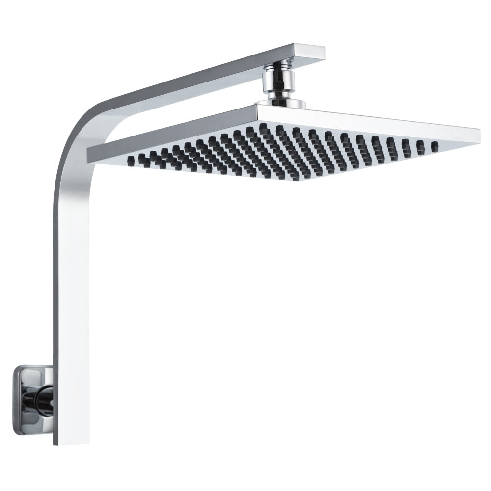 Cefito 8'' Rain Shower Head Wall Arm Square High Pressure Chrome