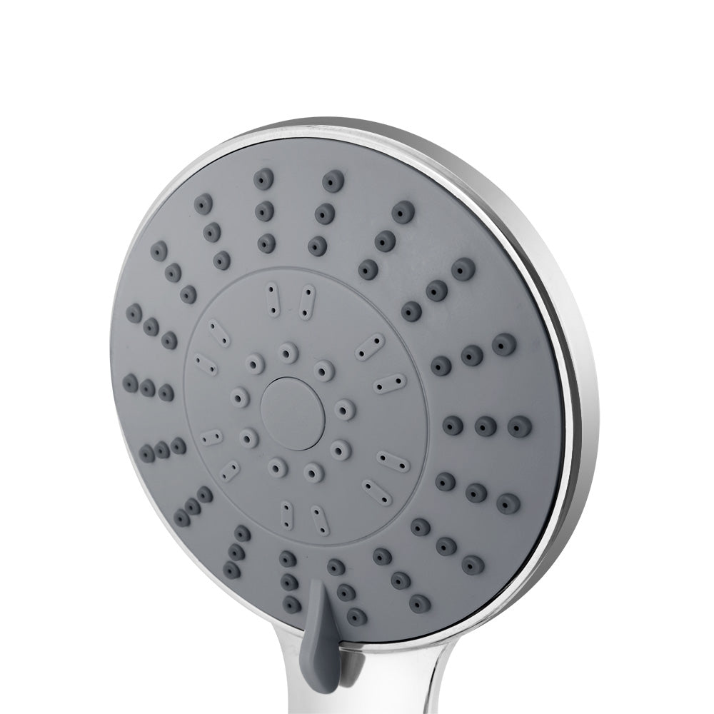 Handheld Shower Head 4.5" High Pressure 5 Modes Poweful Round Chrome