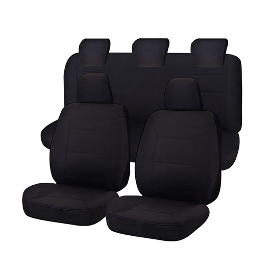 Seat Covers for MAZDA BT-50 B22P/Q-B32P/Q UP SERIES 10/2011 ? 08/2015 DUAL CAB FR BLACK CHALLENGER