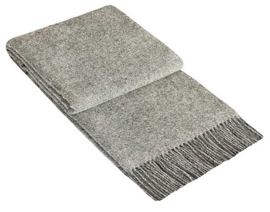 Brighton Throw - 100% NZ Wool - Grey