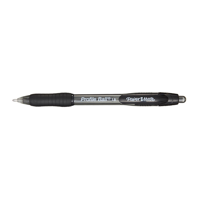 PAPER MATE Profi RT 1.0 Ball Pen Black Pack 2 Box of 6