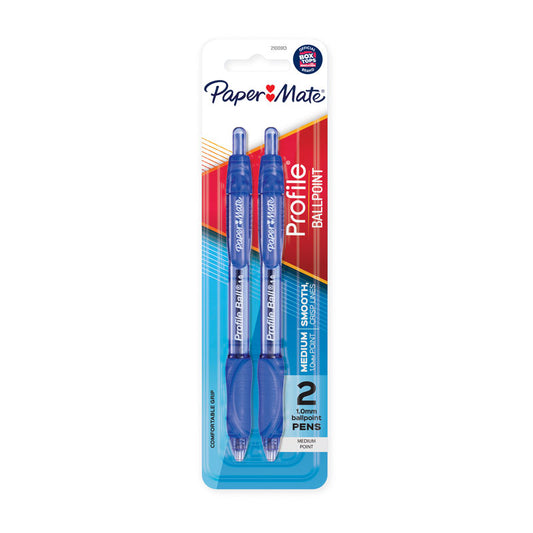 PAPER MATE Profi RT 1.0 Ball Pen Blu Pack 2 Box of 6