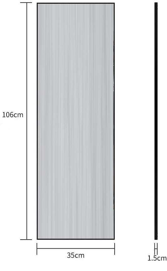 Full-Length Mirror Long Standing for Bedroom and Bathroom (106 x 35 cm, Black)