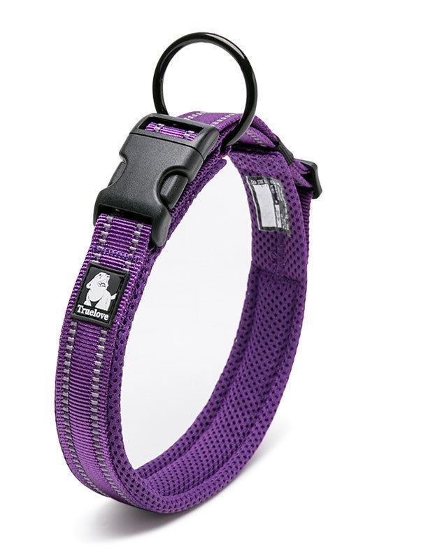 Heavy Duty Reflective Collar Purple L
