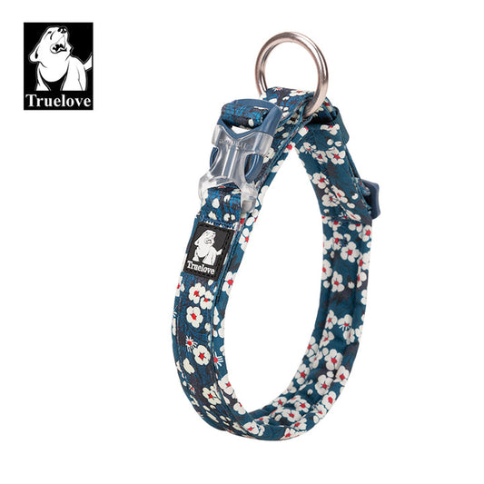 Floral Collar Saxony Blue XL