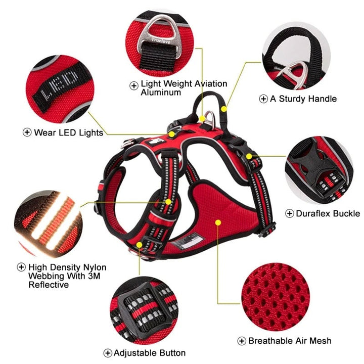 No Pull Harness Red S