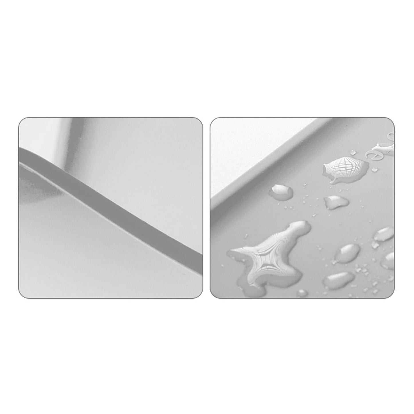 Silicone waterproof mat - glacier grey