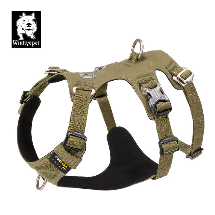 Whinhyepet Harness Army Green M